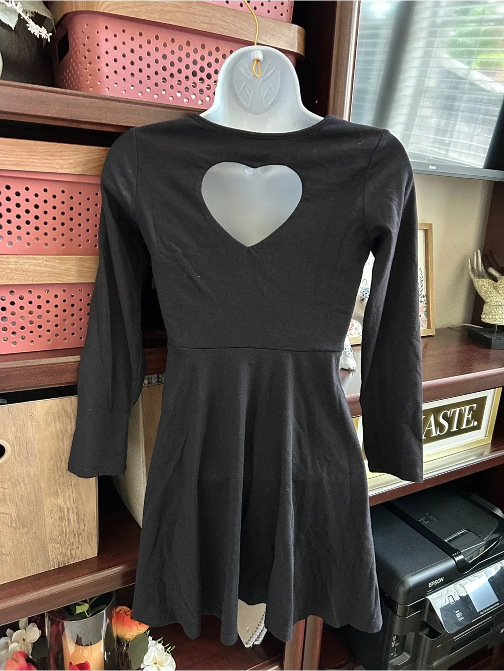 Children’s Place Girls Large (10/12) Black Dress